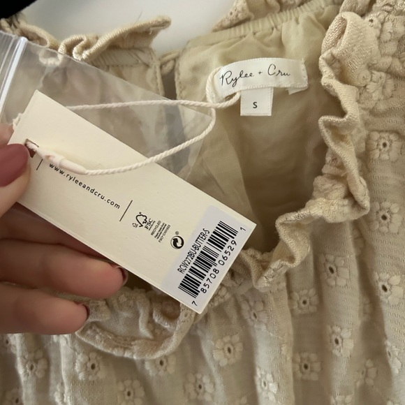 Rylee + Cru Cream Eyelet Top - Picture 2 of 3